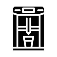 Tropffilter Kaffeemaschine Ausrüstung Glyph Symbol Vektor Illustration
