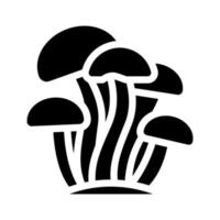 Enoki-Pilz-Glyphen-Symbol-Vektor-Illustration vektor