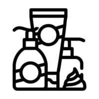 Hände Creme und Lotion Symbol Leitung Vektor Illustration