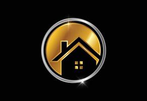 immobilienlogo, hauslogo, hauslogozeichensymbol vektor