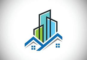 immobilienlogo, hauslogo, hauslogozeichensymbol vektor