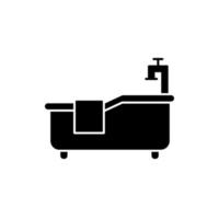 Abbildung Vektorgrafik Badewanne Symbol vektor