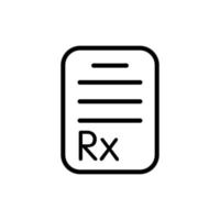 Abbildung Vektorgrafik des RX-Symbols vektor