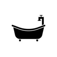 Abbildung Vektorgrafik Badewanne Symbol vektor