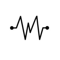Abbildung Vektorgrafik von Herz-Puls-Symbol vektor