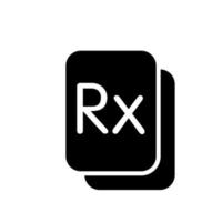 Abbildung Vektorgrafik des RX-Symbols vektor