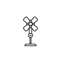 Abbildung Vektorgrafik Stand-Fan-Symbol vektor