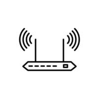 Abbildung Vektorgrafik des Router-Symbols vektor