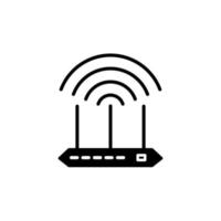 Abbildung Vektorgrafik des Router-Symbols vektor