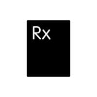 Abbildung Vektorgrafik des RX-Symbols vektor