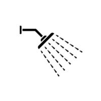 Abbildung Vektorgrafik Dusche Symbol vektor