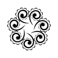 orientalisches Muster mit Arabesken und floralen Elementen. gut für Logos, Drucke und Postkarten. Vektor-Illustration vektor