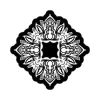 Mandala-Ornamente in Form einer Blume. gut für Logos, Tattoos, Drucke und Karten. Vektor-Illustration vektor
