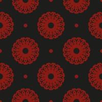 Chinesischer schwarzer und roter abstrakter nahtloser Vektorhintergrund. Tapete in einer Vorlage im Vintage-Stil. grafisches ornament für tapeten, stoffe, verpackungen, verpackungen. vektor