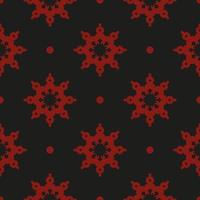 Chinesischer schwarzer und roter abstrakter nahtloser Vektorhintergrund. Tapete in einer Vorlage im Vintage-Stil. indisches Blumenelement. Ornament für Tapeten, Stoffe, Verpackungen, Verpackungen. vektor
