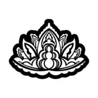Lotus-Logo. flache Logoillustration für Ihr Design vektor