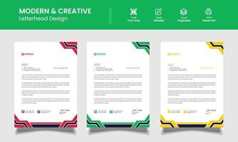 modernes Business-Briefkopf-Template-Design vektor