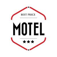 Bestpreis-Motel-Weinlesezeichen vektor