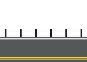 vägkanten vektor. väg staket vektor. tapet. ledigt utrymme för text. kopieringsutrymme. vektor