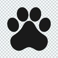 katttass vektor. fotavtryck ikon. seriefigur symbol illustration. färg redigerbar vektor