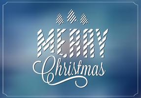 Blue Blurry Merry Christmas Vector Background