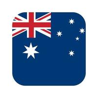 Australien-Flagge - Vektorillustration auf weißem Hintergrund vektor