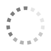 cirkel lastning ikon vektor illustration. symbol för framsteg eller processfärg redigerbar