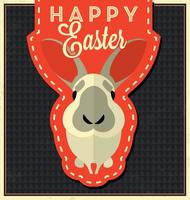 Happy Easter Bunny Vector Background