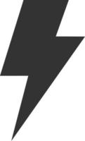 Donner-Symbol. Blitz-Symbol. Blitzzeichen. Energiesymbol. elektrisches Zeichen. vektor