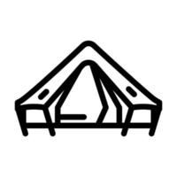 Zelt Camping Symbol Leitung Vektor Illustration