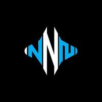 nnn Brief Logo kreatives Design mit Vektorgrafik vektor