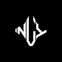 nly letter logotyp kreativ design med vektorgrafik vektor