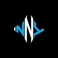 nny letter logotyp kreativ design med vektorgrafik vektor