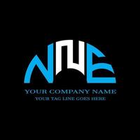 nne letter logotyp kreativ design med vektorgrafik vektor