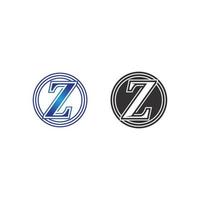 z Buchstabe und Schriftart z Logo Design Vektor Identität Illustration