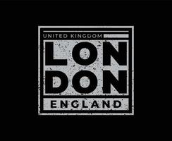 london typografitryck redo vektor t-shirt design