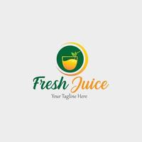 färsk juice logotyp designkoncept vektor