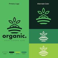 elegant organisk naturlig logotyp koncept vektor