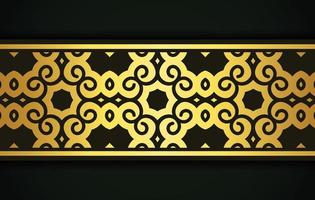 elegante goldene ornamentale rahmenschablone