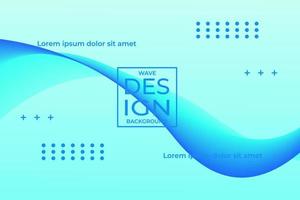 abstrakt blå våg bakgrundsdesignmall för flygblad, hemsida och banner vektor