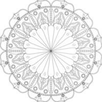 mandala målarbok vektor