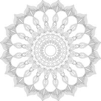 mandala målarbok vektor