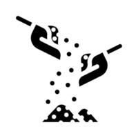 Mischen von Gewürzen Glyphen-Symbol-Vektor-Illustration vektor