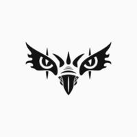 eagle ögon logotyp koncept. fågel, siluett, kreativ och linjekonststil. lämplig för logotyp, ikon, symbol och tecken. såsom maskot, sport, medialogotyp och t-shirtdesign vektor