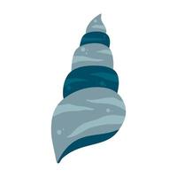 färgglada snäckskal ikon. musslasymbolen är isolerad på en vit bakgrund. vektor illustration.