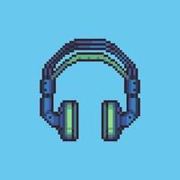 redigerbar vektor headset pixel art illustration för spelutveckling, speltillgång, webbtillgång, grafisk design och tryckta ändamål.