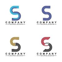 s-Logo. Buchstabe s-Logo-Icon-Design-Vorlage vektor