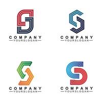 s-Logo. Buchstabe s-Logo-Icon-Design-Vorlage vektor