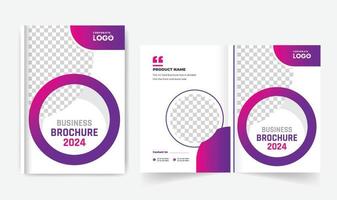 Firmenprofil Business-Broschüre-Cover-Design Corporate-Buch-Cover-Layout-Vorlage vektor