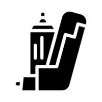 Inhalator medizinisches Werkzeug Glyph Symbol Vektor Illustration